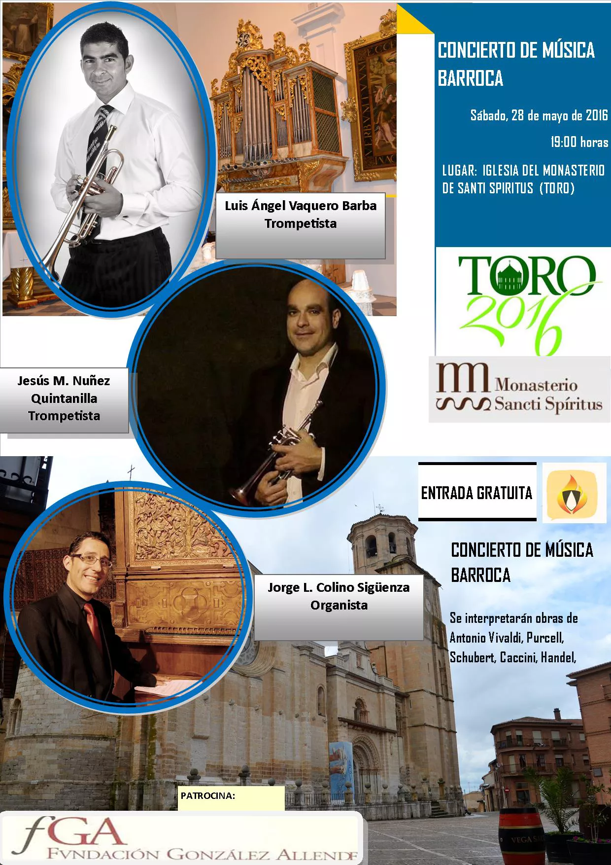 Concierto de música barroca en el monasterio de Sancti Spiritus